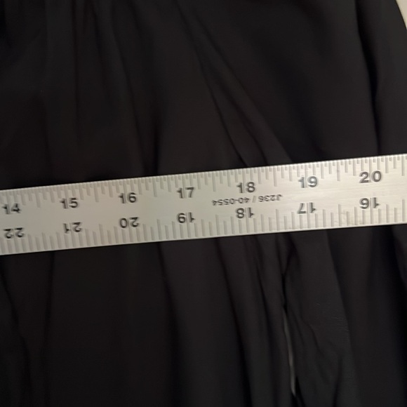 Jessica Simpson bell sleeve sheer black top vneck w ties women size xs - Picture 6 of 7